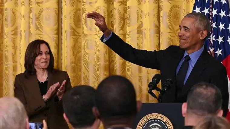 سابق صدر باراک اوباما کا کملا ہیرس کی حمایت کا اعلان