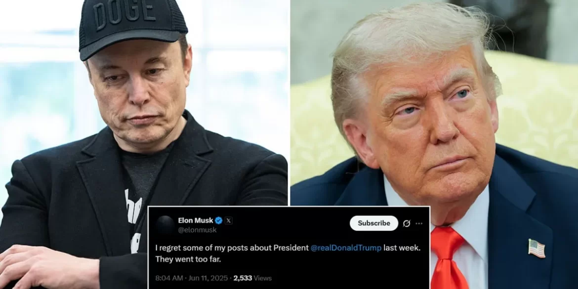 Elon Musk, the billionaire CEO of Tesla and SpaceX, Regret Over Trump Remarks