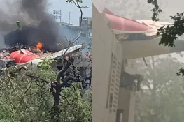 Plane Crash in Ahmedabad: Tragedy Strikes as Passenger Plane Crashes, Casualties Feared