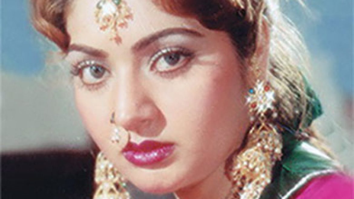 A woman with intricate jewelry and traditional attire, set against a soft, blurred background showcasing cultural elements.