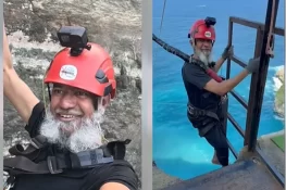 Zakir Naik Stuns Followers by Bungee Jumping at 59