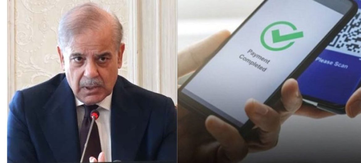 A person at a meeting is shown with a microphone, while a phone displays a "Payment Completed" notification alongside a QR code.