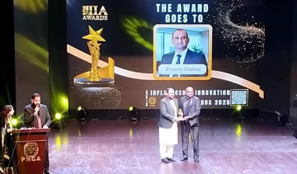 News Alert Anchor Waseem Hashmi Wins Best YouTuber Award at DJ3 Awards in Islamabad