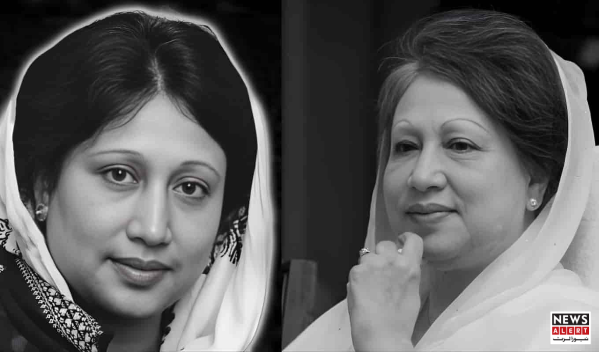 Two women in black and white, draped in elegant shawls, displayed in a side-by-side comparison. Simplistic and artistic presentation.