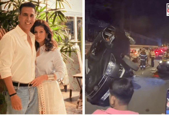 Bollywood Superstar Akshay Kumar and Wife Twinkle Khanna Survive Car Accident in Mumbai