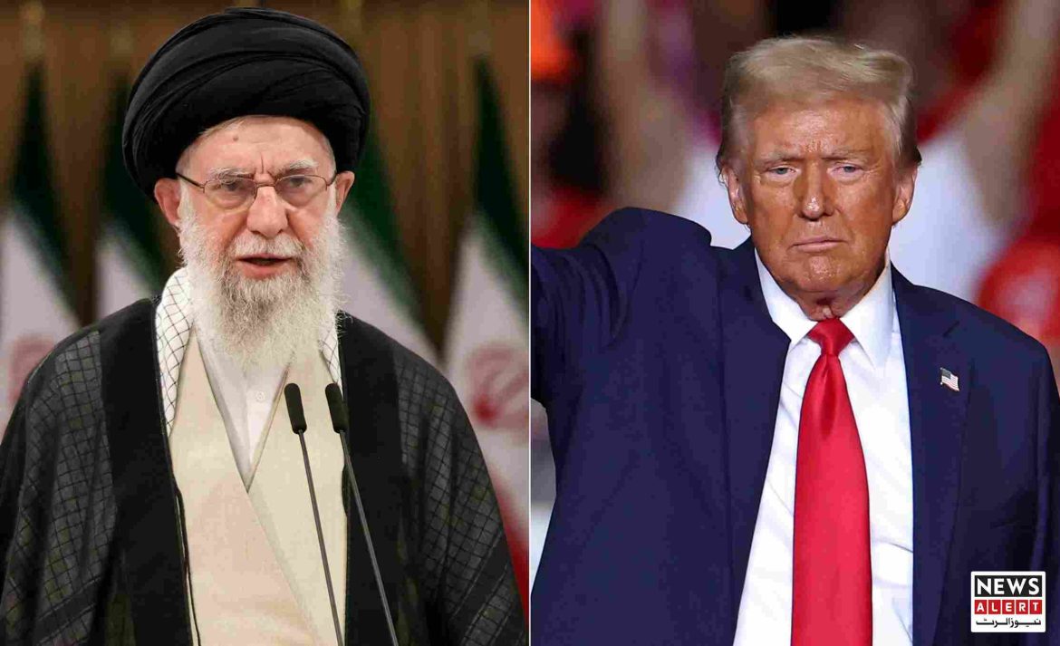 A split image featuring two leaders: one in traditional clerical attire speaking at a podium, the other in a suit waving to a crowd.