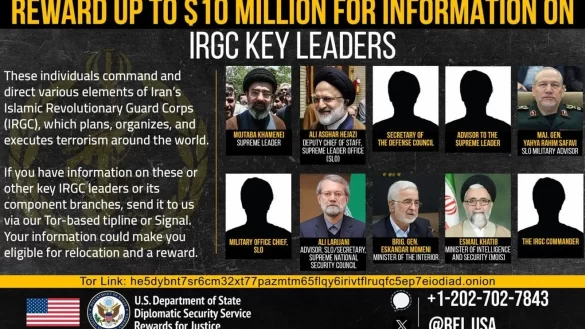 US Offers $10 Million Reward for Information on Iran’s Supreme Leader Mojtaba Khamenei