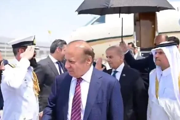 PM Shehbaz arrives in Doha to offer condolences over former Qatar emir’s passing