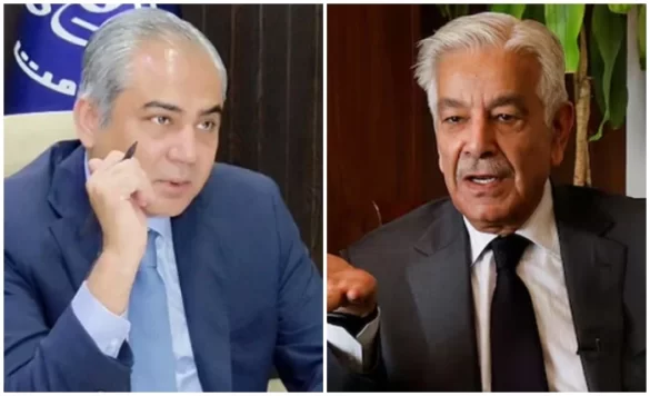 Khawaja Asif asks Mohsin Naqvi to begin reforms through Interior Ministry