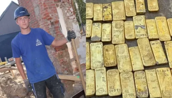 Belgian Workers Discover Gold Hoard Worth $10.4 Million Hidden Inside Property Walls