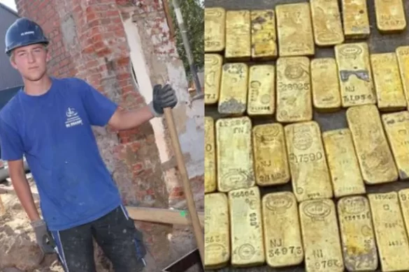 Belgian Workers Discover Gold Hoard Worth $10.4 Million Hidden Inside Property Walls