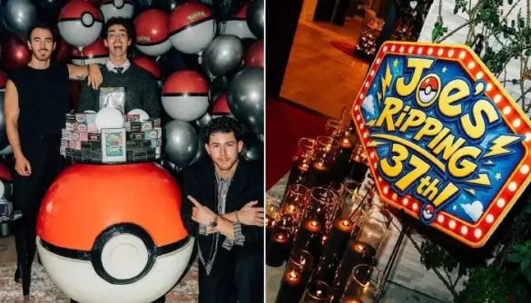 Inside Joe Jonas’ Pokémon-Themed 37th Birthday Bash With Nick and Kevin