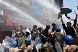 Indian Police Use Water Cannon to Disperse Protesters Over Exam Leak Allegations