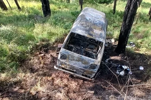 School van plunges into ravine and catches fire in Murree, 11 injured