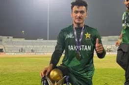 Maaz Sadaqat Makes a Statement With Maiden T20I Fifty