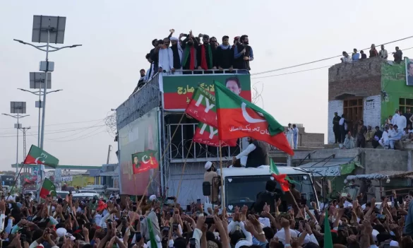 PTI Long March Reaches CM Sohail Afridi’s Hometown in Khyber