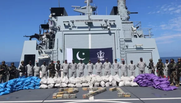 Pakistan Navy Seizes $96 Million Worth of Narcotics in Arabian Sea Operations