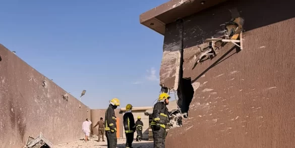 Two Injured as Houthi Missile Debris Damages Buildings and Vehicles in Saudi Arabia